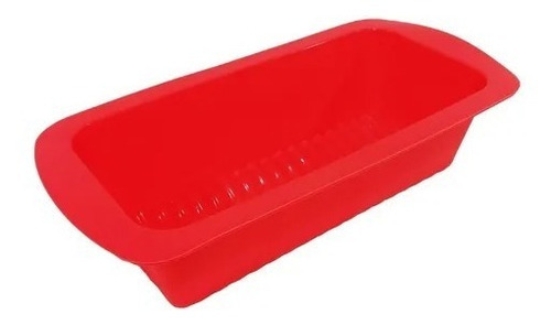 Budinera Molde De Silicona Pan Goma Apto Horno Sheshu Bazar Color Rojo