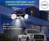 Comprar Lámpara Led Con Panel Solar Y Sensor De Movimiento