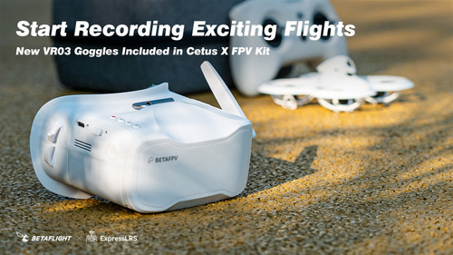 Cetus X Transmisor De Radio Vr03, Gafas Fpv Cámara Dron 4b
