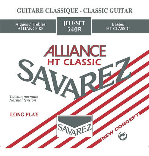 Encordado Guitarra Criolla Clasica Savarez 540r Media Tens