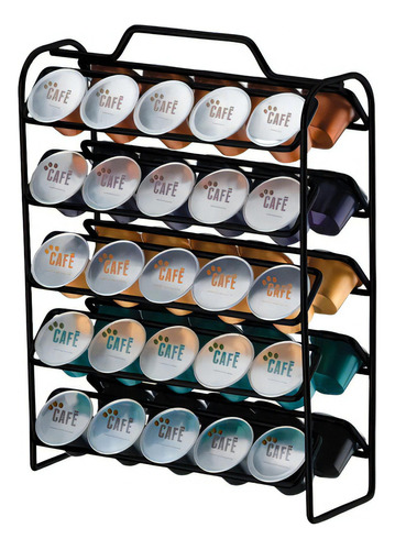 Organizador 50 Capsulas Nespresso Resistente Aço Carbono