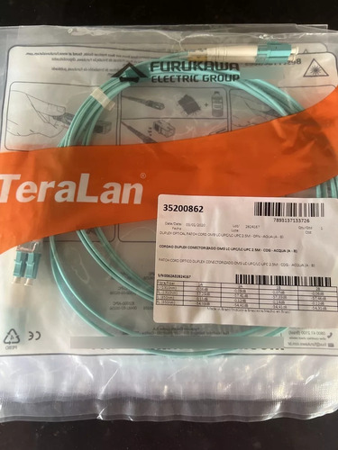 Cordão Óptico Duplex Mm Om3 10 Gigabit Lc-upc 1,5m Furukawa