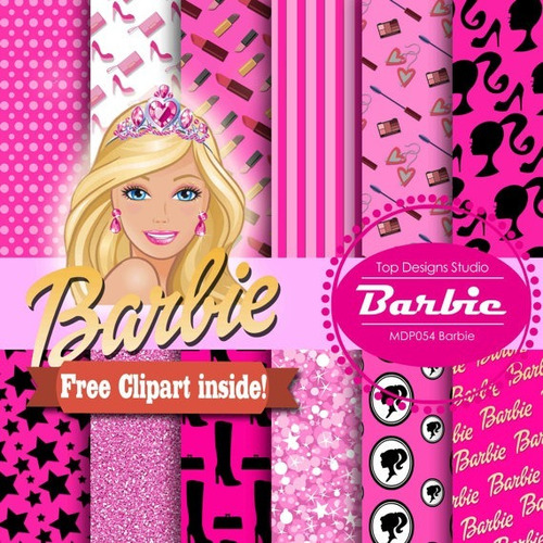 Kit Fondos Papeles Digitales Barbie Imagenes 
