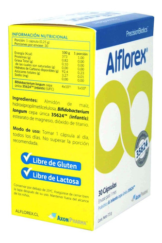 Alflorex Probióticos 30 Cápsulas