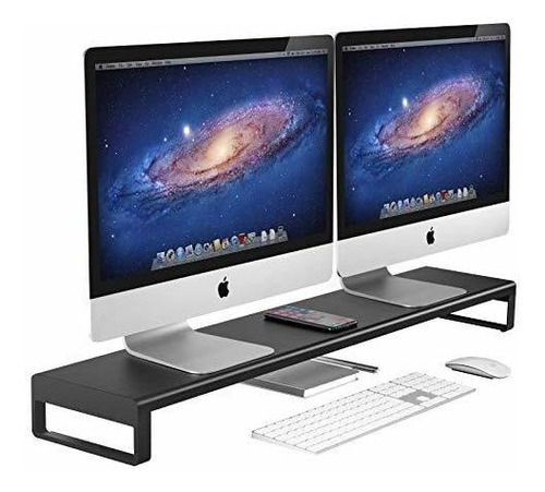 Vaydeer Aluminio Dual Monitor Soporte Soporte Pantalla De C