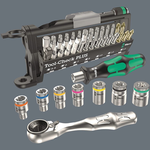Juego Destornilladores Puntas Y Dados Wera Tool-check Plus