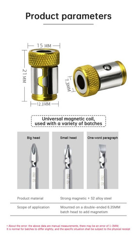 Anillo/soporte Magnético Para Desarmador
