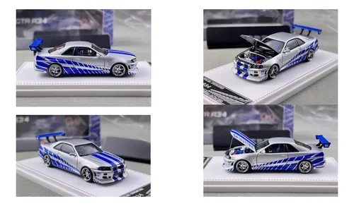 Miniatura Skyline Gtr R34 Nissan F&f Focal Horizon 1:64 7cm