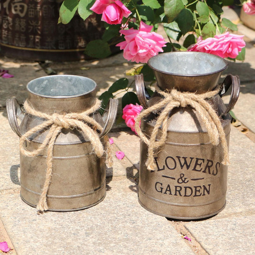 Q Jarra De Leche De Estilo Vintage, Florero, Cubo , Soporte
