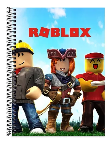 Roblox - Kit Cm 2 Cadernos 10 Matérias,1de Desenho 80 Folhas