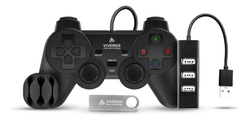 Receptor Digital Sathd Vx10 Vivensis + Kit Gamer Retro Gamer