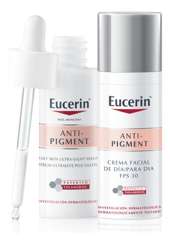 Eucerin Pack Rutina Antipigment Crema Facial Dia Fps30+serum