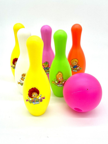 Juego De Bolos Bowling En Bolsa Niños Plástico Ltf Shop 