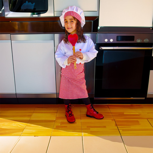 Fantasia Infantil Cozinheiro Cozinheira Chef De Cozinha