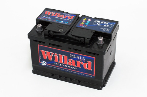Bateria Para Auto Willard Blindada Ub840 Ag D 12x85