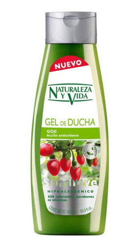 Gel Ducha Sensitive Goji 500ml Vegano Naturvital