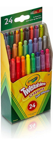 Crayola Crayones Mini Twistable Con Efectos Especiales, 24 U