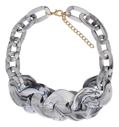 Collar De Cadena Grande Y Gruesa Para Mujer, Garga6