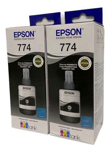 Pack Combo Botella De Tinta Epson 774 Bk  Facturado