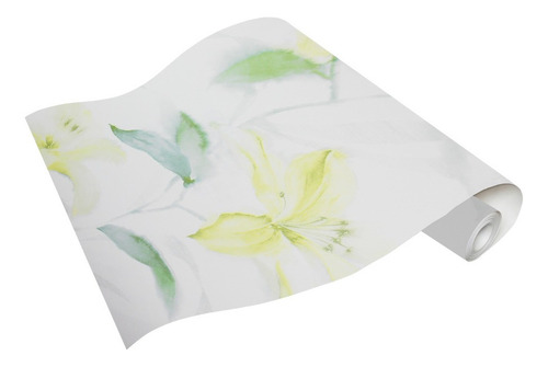Imagen 3 de 3 de Papel Tapiz Flores Amarillas Estilo Toscano-pegamento Gratis