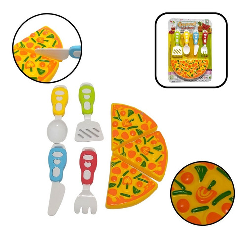 Set Cocina Utensilios Comida Juego 7 Pieza Infantil Juguetes