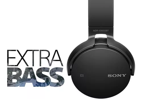  Auriculares Bluetooth con Extra Bajo MDRXB650BT/B de Sony.  sobre las orejas M Negro : Electrónica