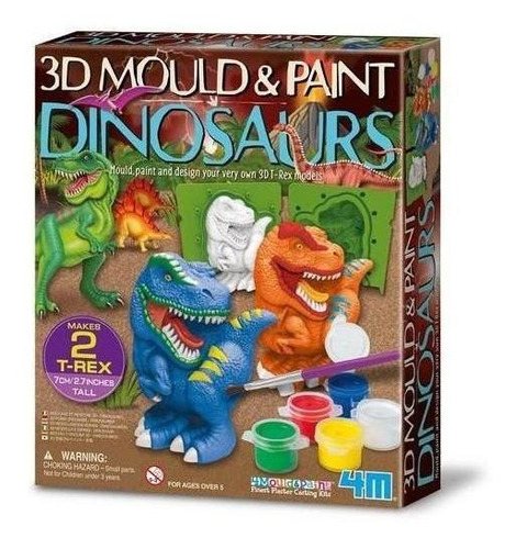 Moldea Pinta Dinosaurios 3d