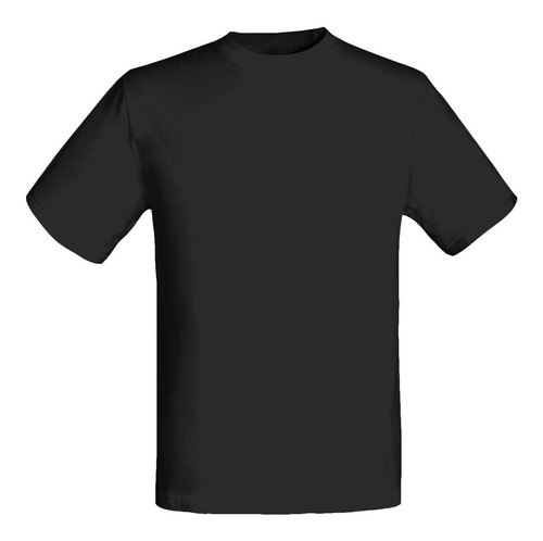 Polera  Manga Corta  100% Algodón Talla L Negro