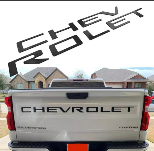 Letras Emblema Cajuela Chevrolet Cheyenne Silverado 2019 