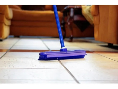 Excelente Escoba Con Cerdas De Silicón Electroestático Azul