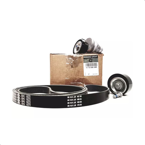 Kit Correia Poli V Duster Oroch 16/21 1.6 16v C/ A/c E Dh