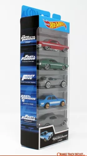 Pack De 5 Hot Wheels - Fast And Furious - Velozes E Furiosos