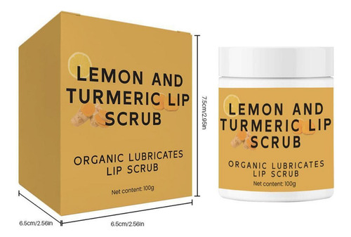 . Exfoliante Labial De Limón Y Cúrcuma For Aclarar Los