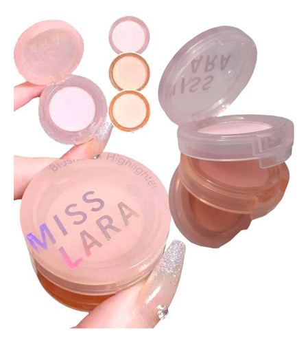 Mini Kit Miss Lara Blush Trio Rubores Pastel Cartera Tono 05