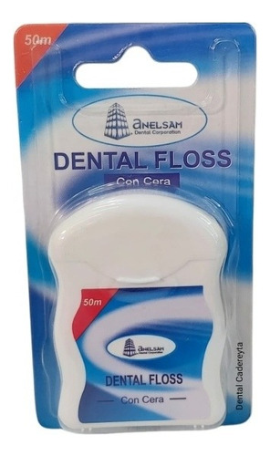 Hilo Dental Floss Anelsam Con Cera 50mts