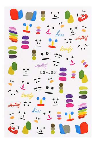 Pegatinas Adhesivas Para Decoración De Uñas, Bonito Dibujo D