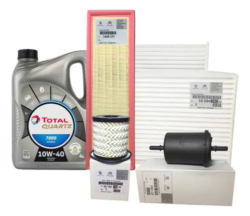 comprar Kit 4 Filtros Orig + Aceite Total 7000 208 C3 1.5 \u002F 1.6 Naf