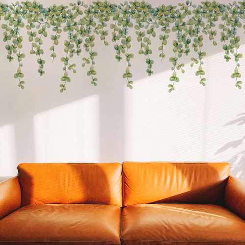 Adhesivos De Pared Con Plantas Y Flores Para Pared De Estilo