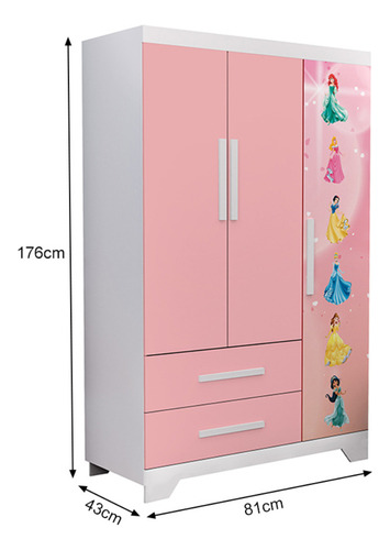 Jogo De Quarto Infantil Princesas Completo Com Penteadeira