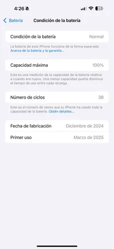 Apple iPhone 16 Pro Max (256 Gb) - Titanio Blanco (Usado)