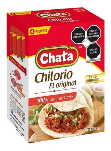 Chilorio De Cerdo La Chata 4 De 250g
