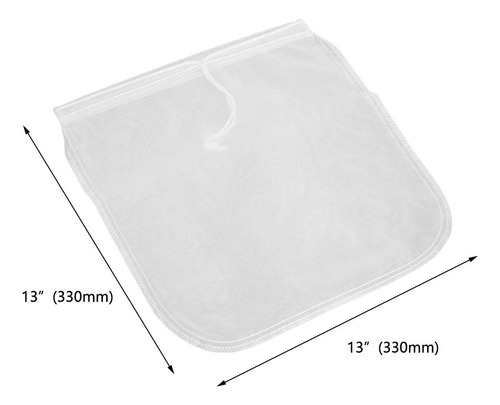 Bolsa De Filtro De Nylon De Alimenticio Nueces Los 33x33cm