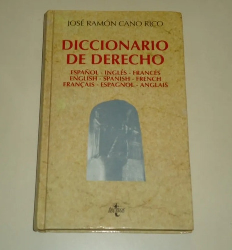 #b Diccionario De Derecho -español Ingles Frances -cano Rico