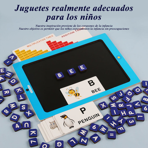 Pizarra Para Aprendizaje De Palabras Con Magnética