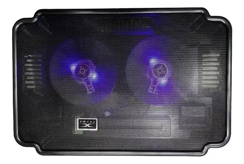 Base Refrigerante Cooler 2 Ventiladores Con Luz Para Laptop 