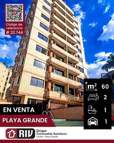Venta - Apartamento Con Vista Al Mar, En Urb. Playa Grande, Estado La Guaira.