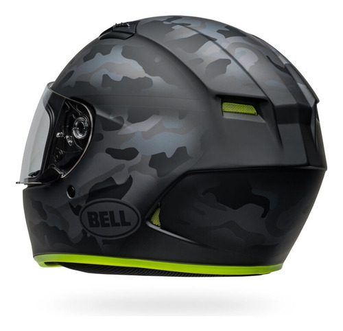 Casco Moto Integral Bell Qualifier Pista Visor Simple Gaona Negro/verde Stealth Xl