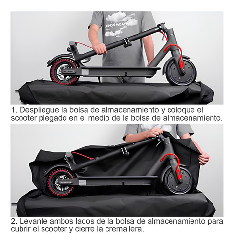Scooter Eléctrico Bolsa De Transporte Plegable Impermeable R