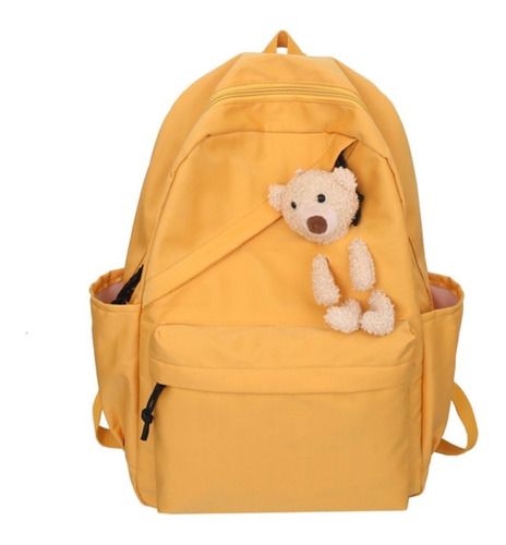 Mochila Escolar Viaje Kawaii Estilo Coreano Oso