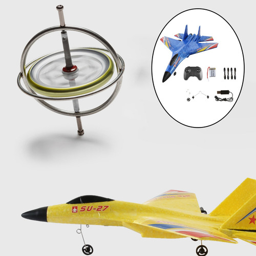 Su-27 Rc Fija Rtf 2 Canales Luces Frescas Epp Espuma